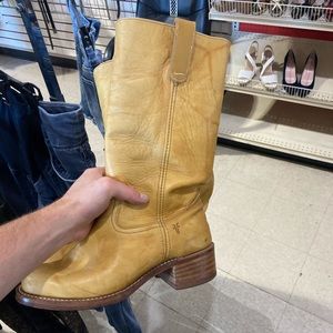 Frye light tan men’s boots